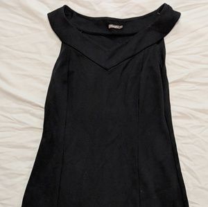 J. McLaughlin Stretch Black V-neck Cocktail Dress
